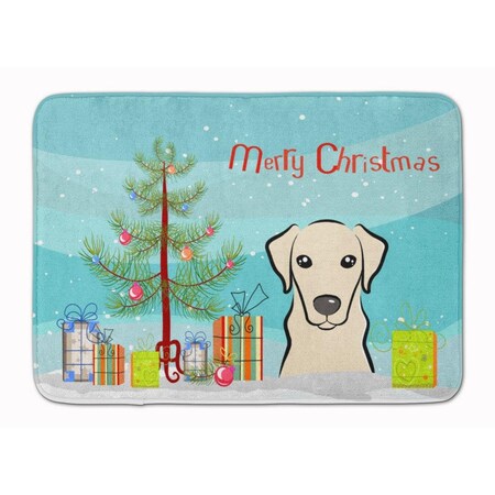 Carolines Treasures Christmas Tree and Yellow Labrador Machine Washable Memory Foam Mat BB1594RUG